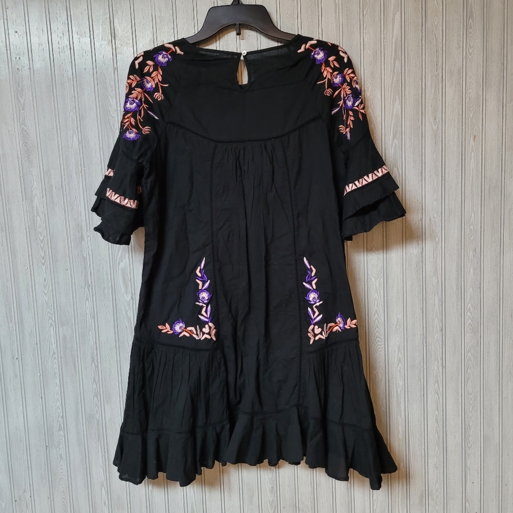 Free People Pavlov Embroidered Smock Dress Size S - Picture 2 of 11